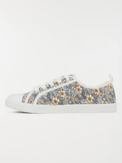 Tennis toile fleurie femme (36-41)