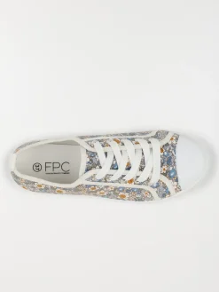 Tennis toile fleurie femme (36-41)