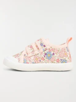 Tennis toile fleurie fille (20-23)
