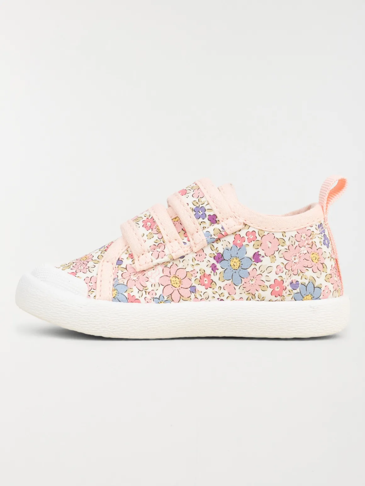 Tennis toile fleurie fille (20-23)