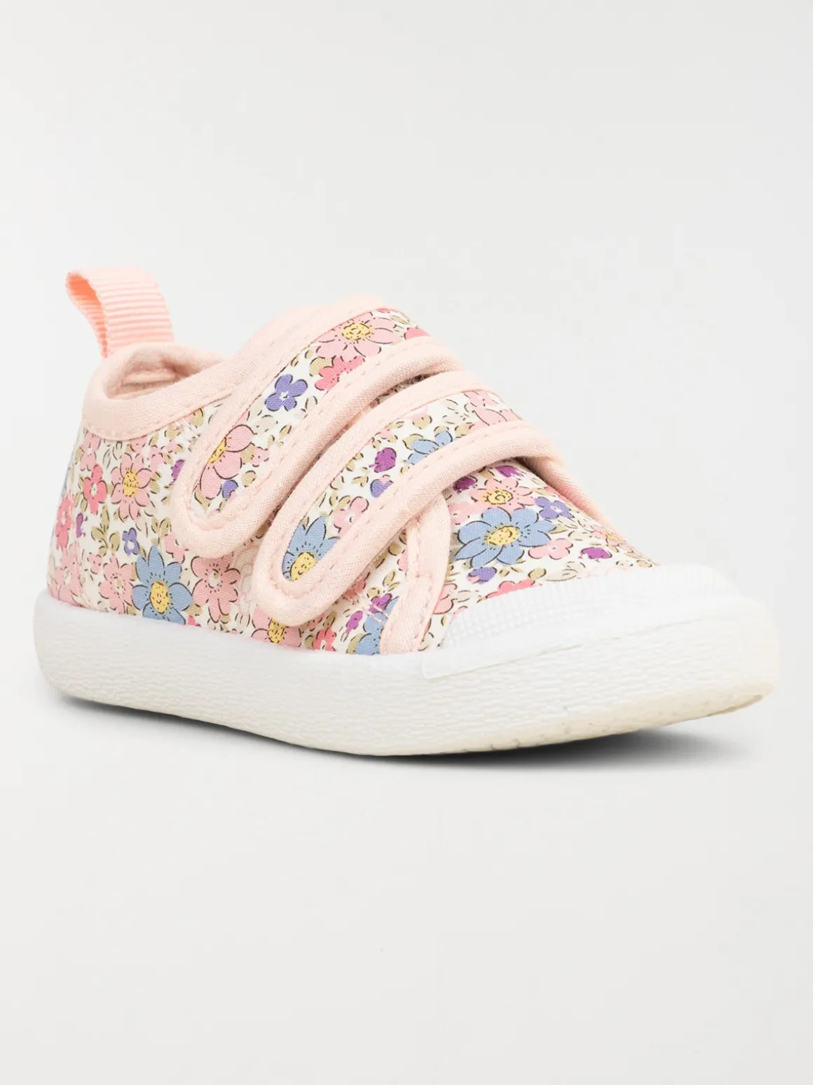 Tennis toile fleurie fille (20-23)