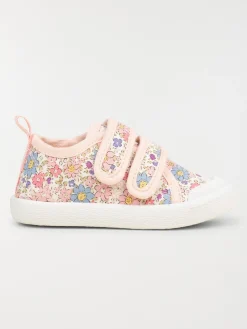 Tennis toile fleurie fille (20-23)