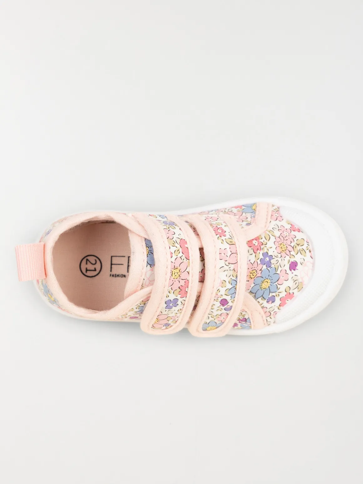 Tennis toile fleurie fille (20-23)