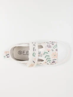 Tennis toile fleurie fille (20-23)