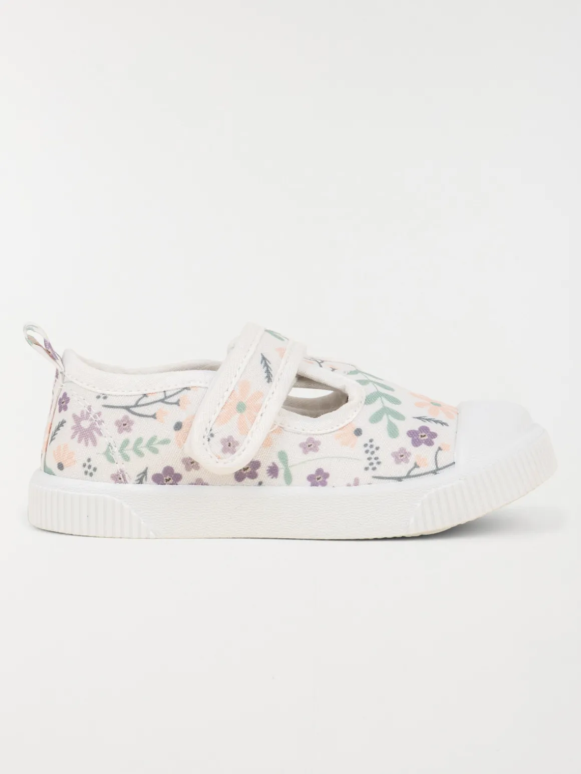 Tennis toile fleurie fille (20-23)