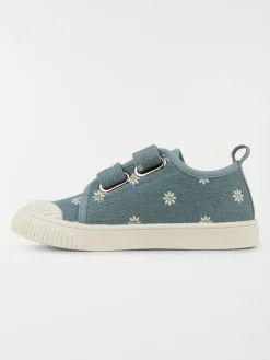 Tennis toile fleurie fille (24-30)