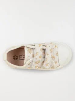 Tennis toile fleurie fille (24-30)
