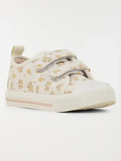 Tennis toile fleurie fille (24-30)