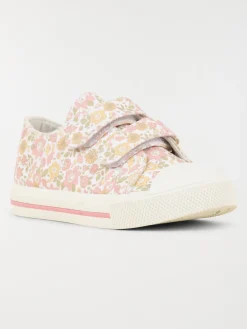 Tennis toile fleurie fille (24-30)