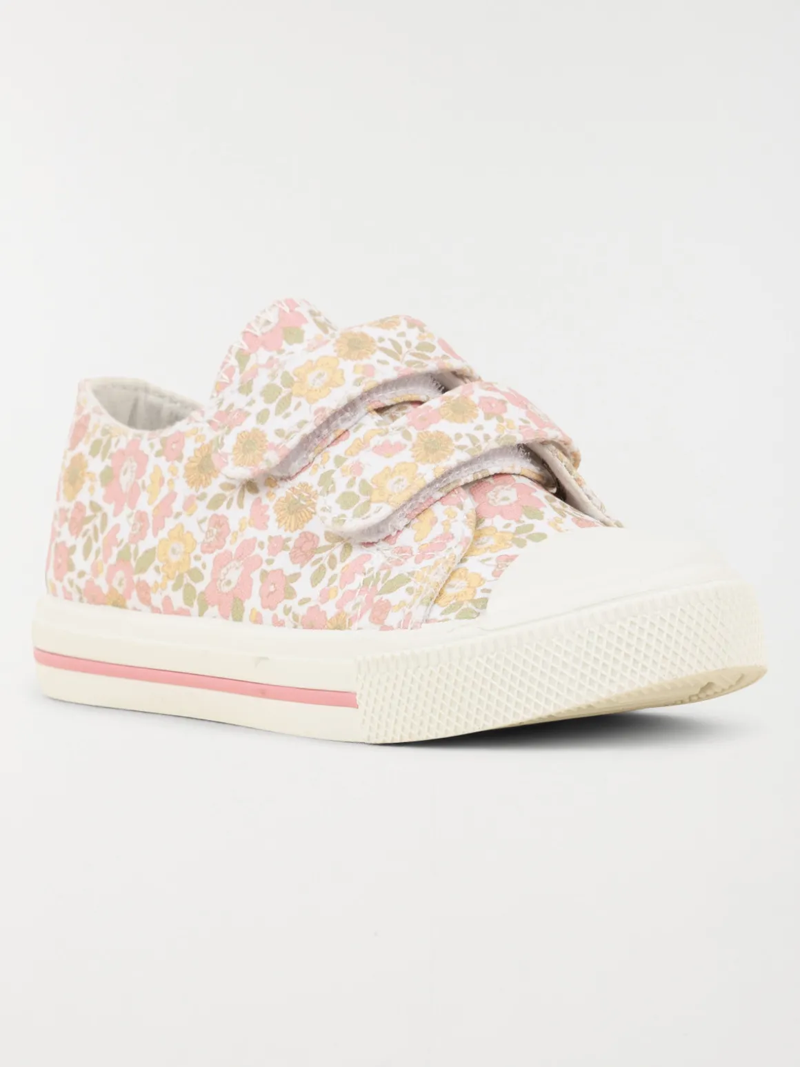 Tennis toile fleurie fille (24-30)