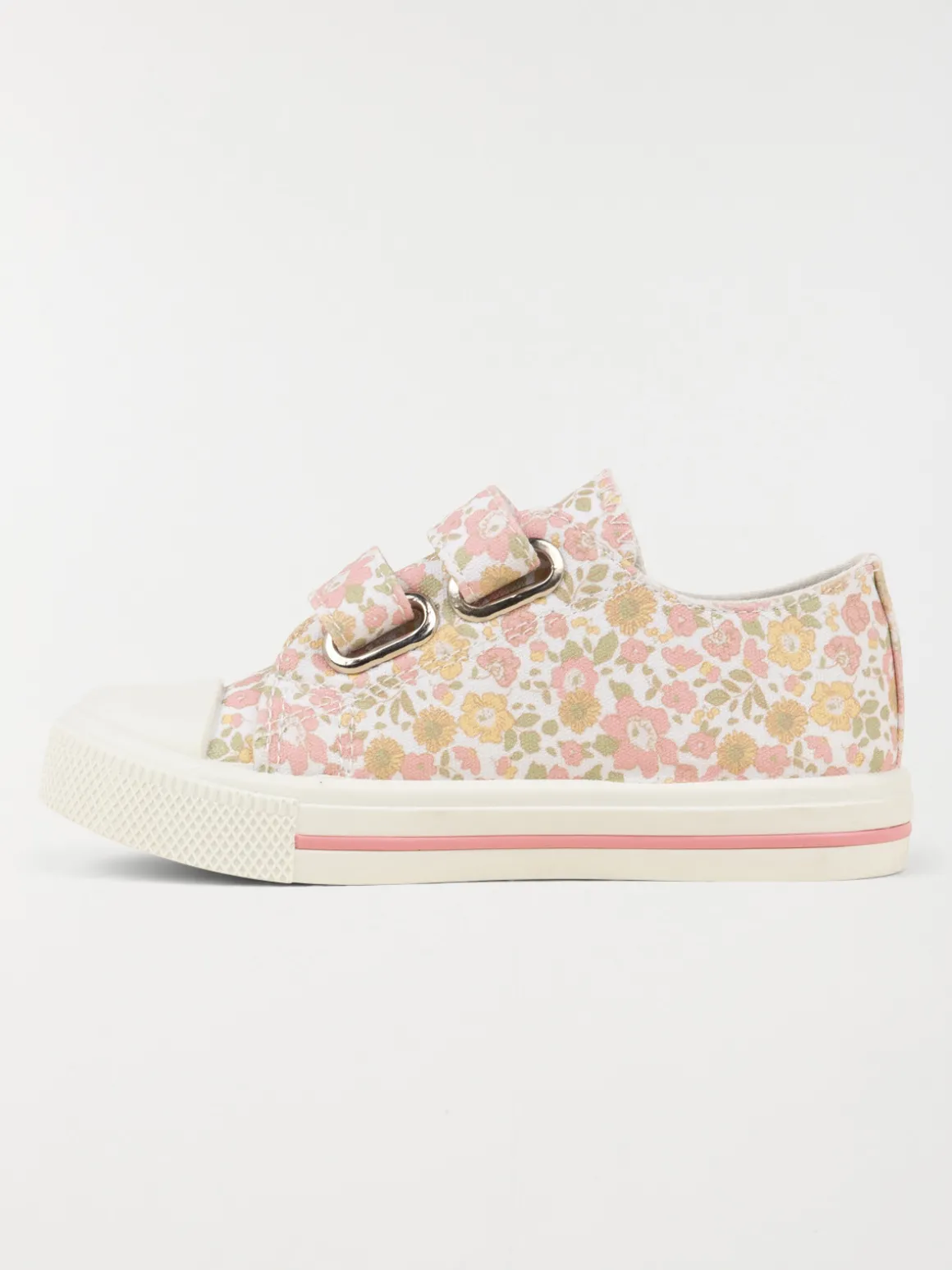 Tennis toile fleurie fille (24-30)