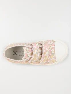 Tennis toile fleurie fille (24-30)