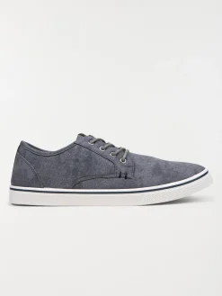 Tennis toile lacets bleues homme (40-45)