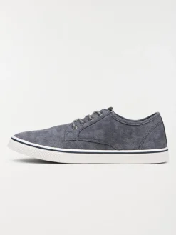 Tennis toile lacets bleues homme (40-45)