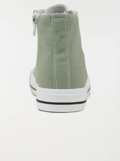 Tennis toile montante vert (31-35)