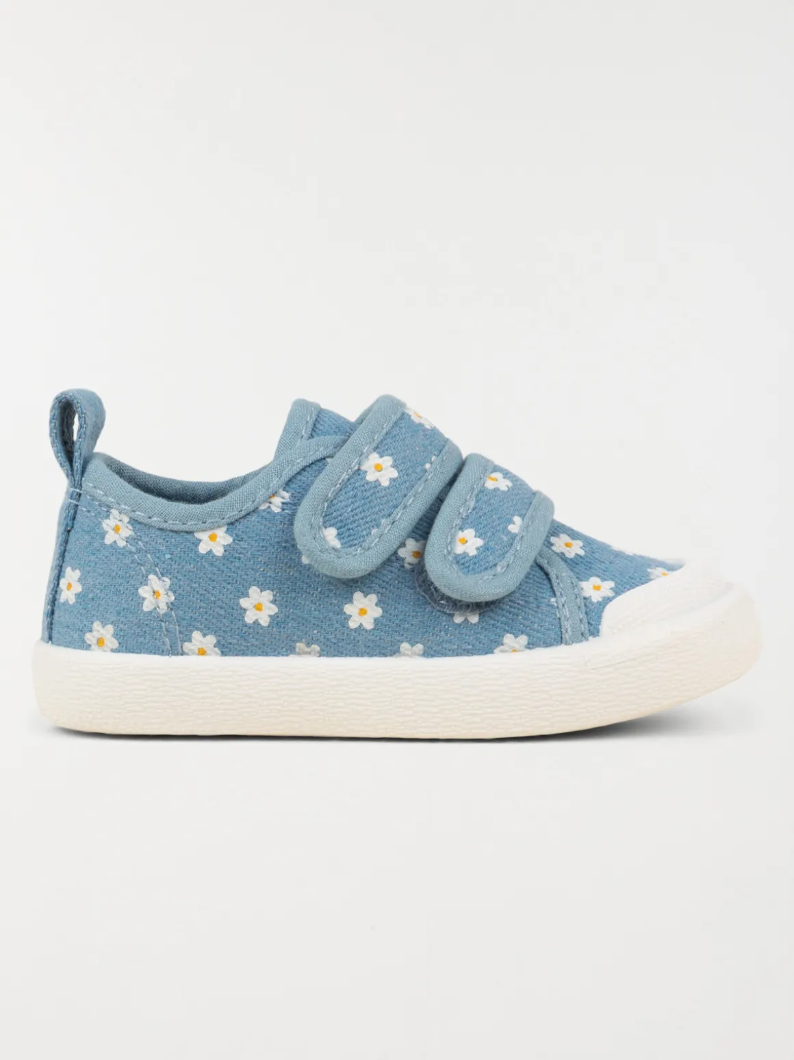 Tennis toile motif fleur fille (20-23)