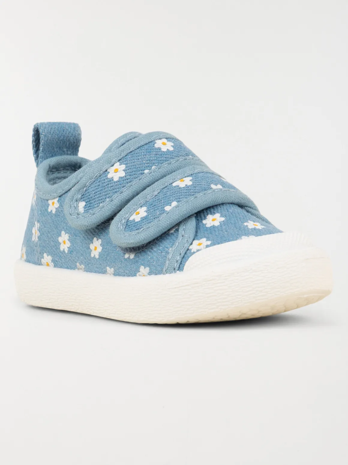 Tennis toile motif fleur fille (20-23)