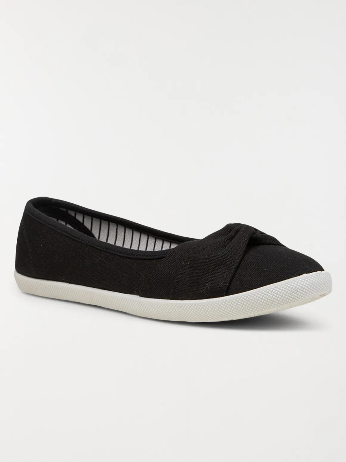 Tennis toile noire femme (36-42)