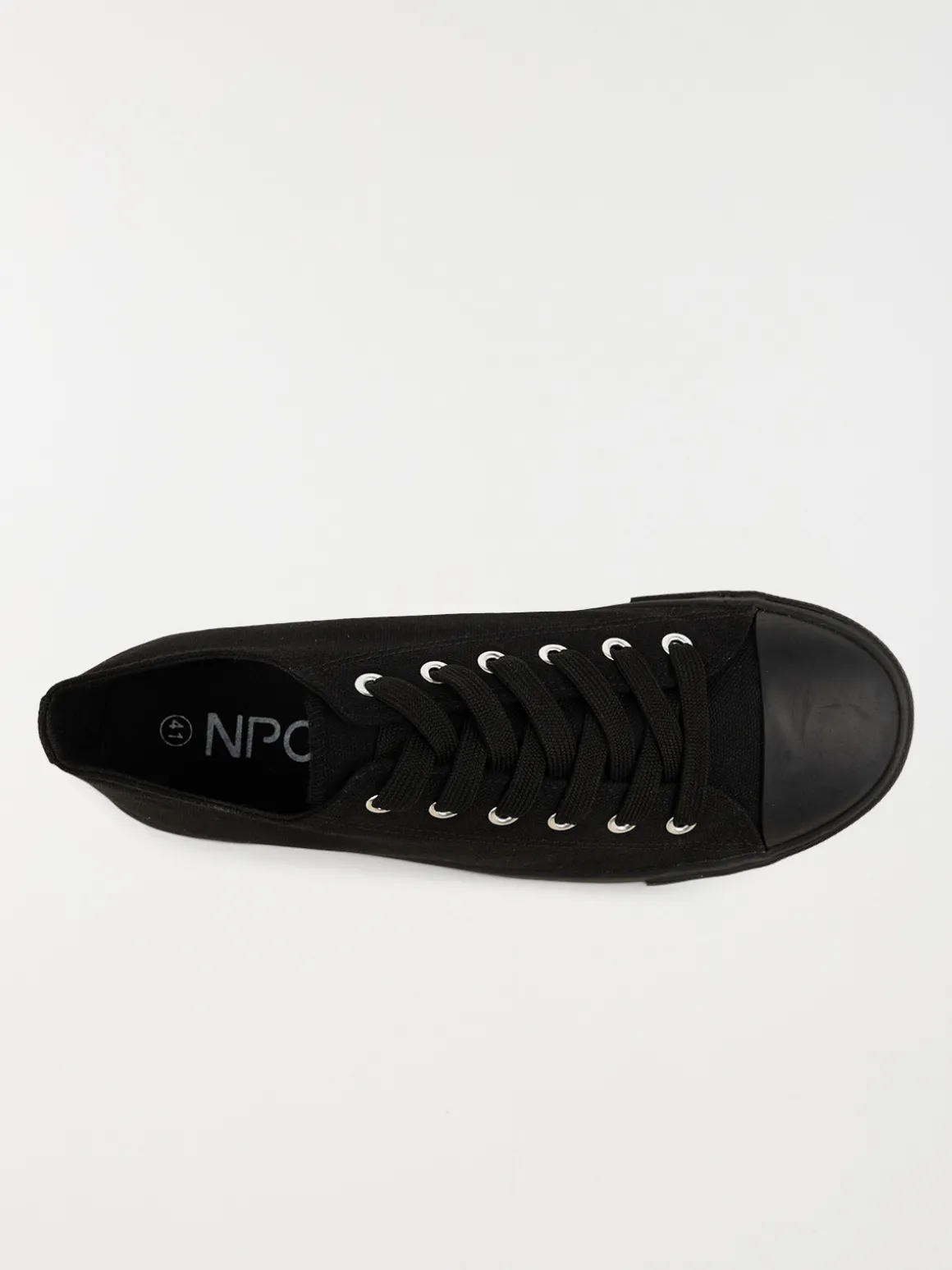 Tennis toile noire homme (40-45)