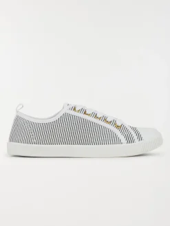 Tennis toile rayée femme (36-41)