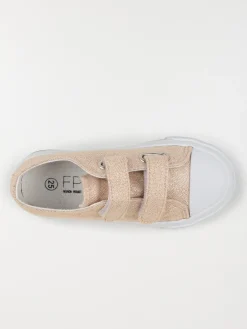 Tennis toile rose fille (24-30)