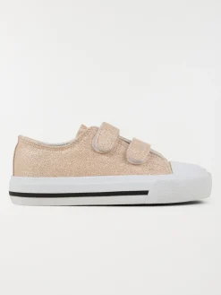 Tennis toile rose fille (24-30)