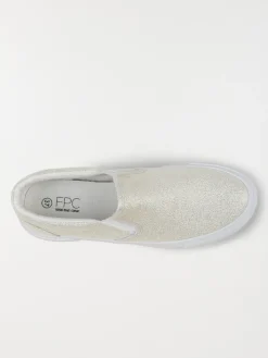 Tennis toile slip on femme (36-41)