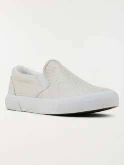 Tennis toile slip on femme (36-41)