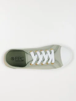 Tennis toile verte femme (36-41)