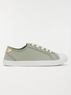 Tennis toile verte femme (36-41)