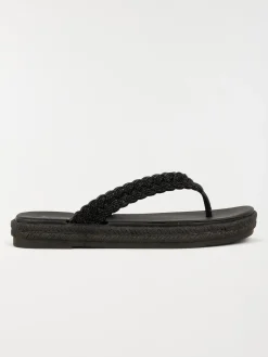 Tong coloris noir femme (36-41)