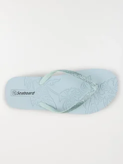 Tong motif fleur tropicale femme (36-41)