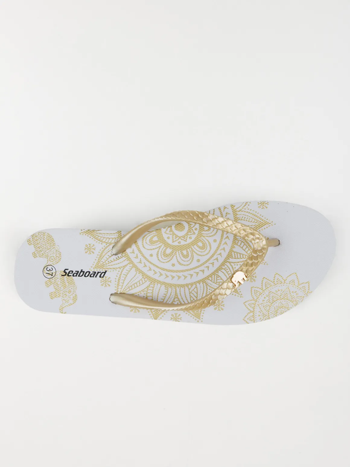Tong motif éléphant doré femme (36-41)