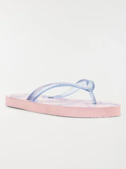 Tong motif papillon rose (31-35)