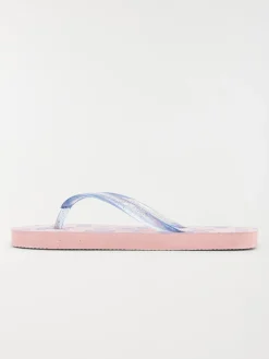 Tong motif papillon rose (31-35)