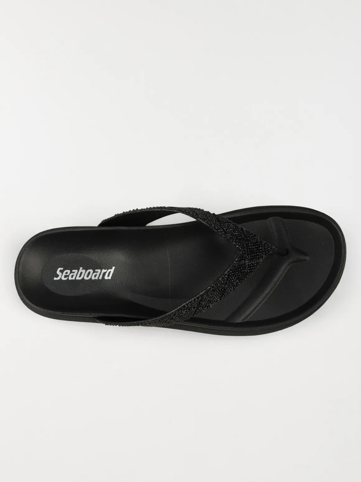 Tong strass coloris noir femme (36-41)