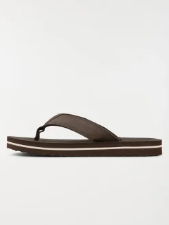 Tongs couleur marron homme (41-46)