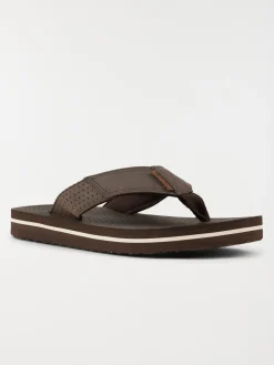 Tongs couleur marron homme (41-46)