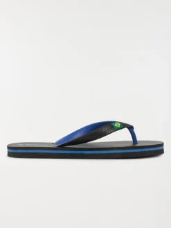Tongs noires et bleues garçon (31-39)