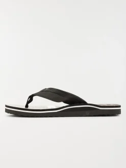 Tongs noires imprimées homme (41-46)