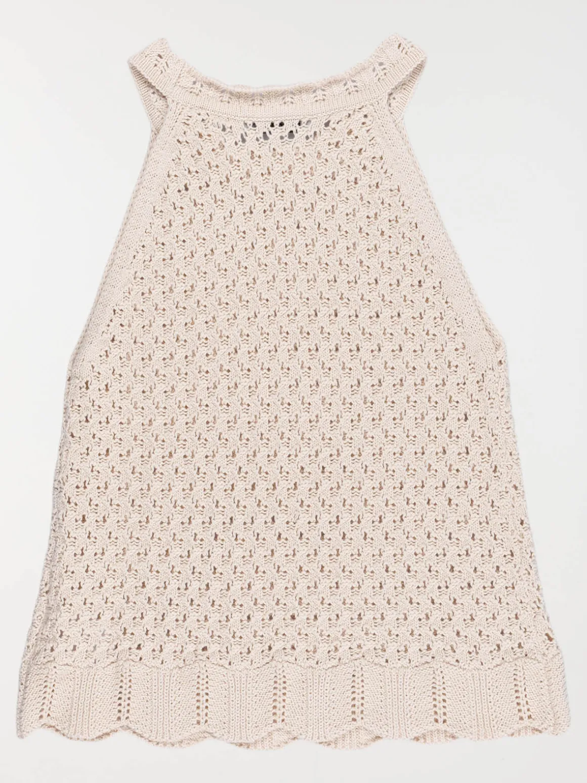 Top crochet crème grisée fille (XXS-M)