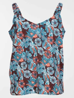 Top fleuri grande taille femme