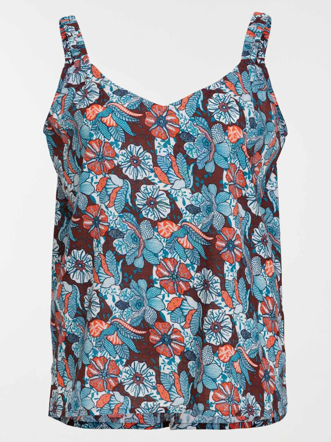 Top fleuri grande taille femme