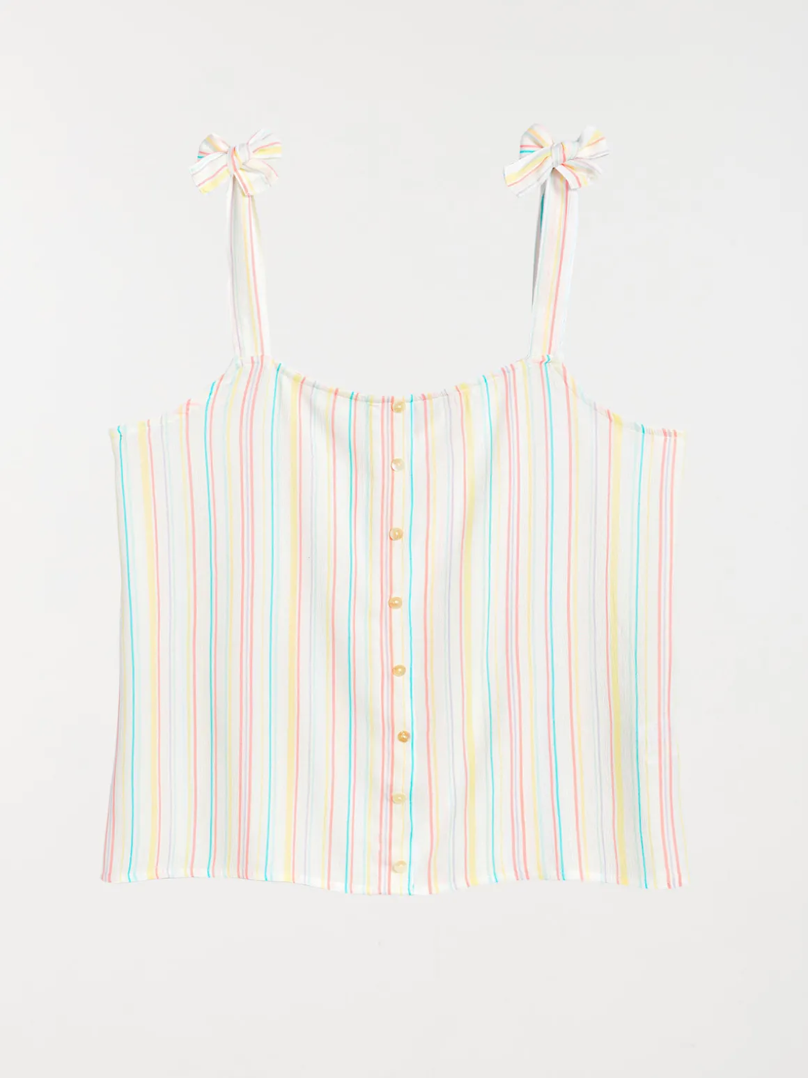 Top rayé à bretelles femme