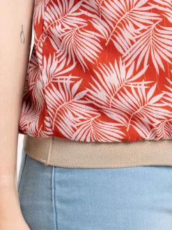 Top sans manches imprimé femme
