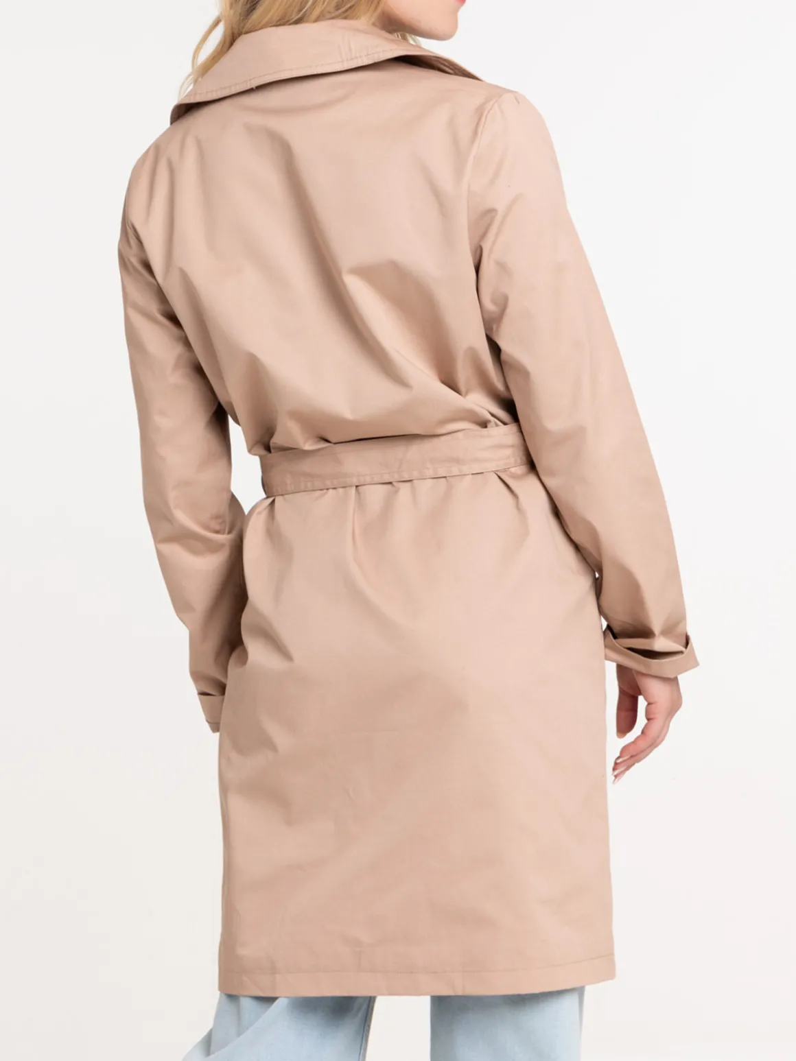 Trench coloris sarrasin femme