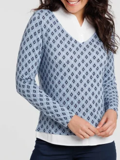 T-shirt 2 en 1 imprimé femme