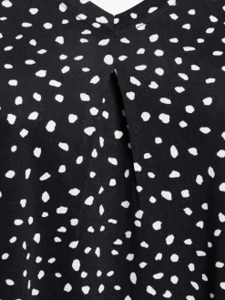 T-shirt à pois grande taille femme