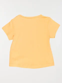 T-shirt abricot imprimé garçon (3-36M)