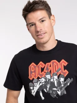 T-shirt ACDC coloris noir homme